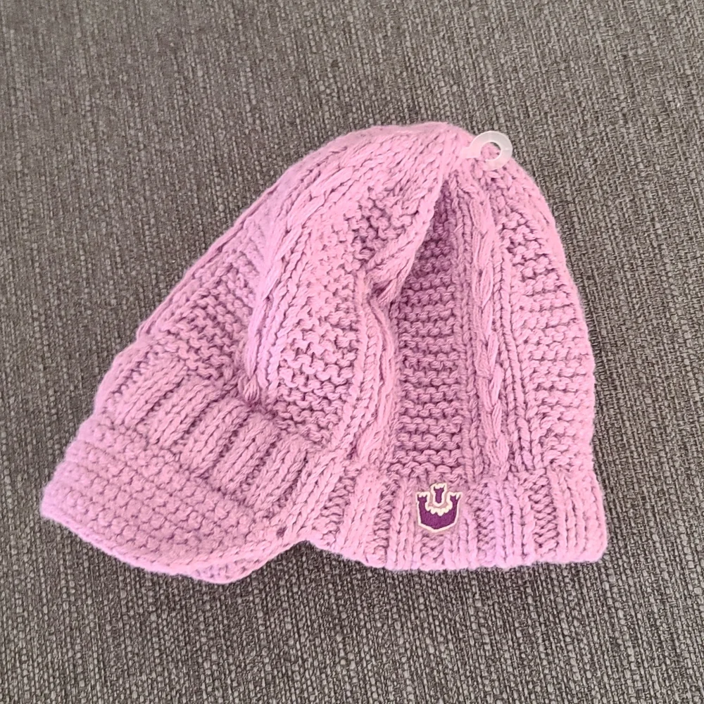 Goorin Bros Cableknit Crochet Soft Small Brim Beanie Hat Kids Girls M L
